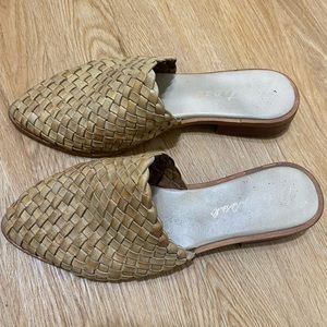 Lightly worn Matisse woven mules
